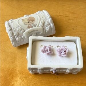 Precious Moments Ceramic Hope Sweetheart Trinket Box
